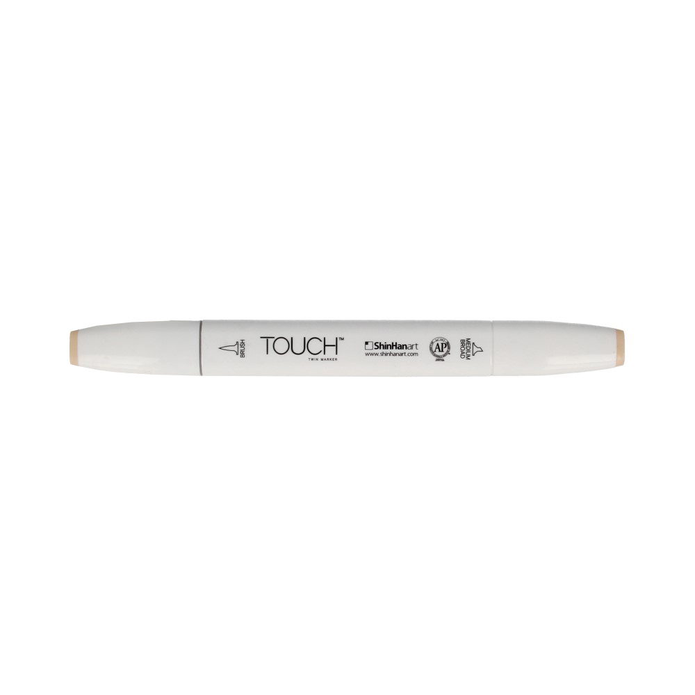 TOUCH TWIN BRUSH Маркер 1-8 мм кисть/перо скошенное 1210026 пастельный персиковый YR26 Фото 1.