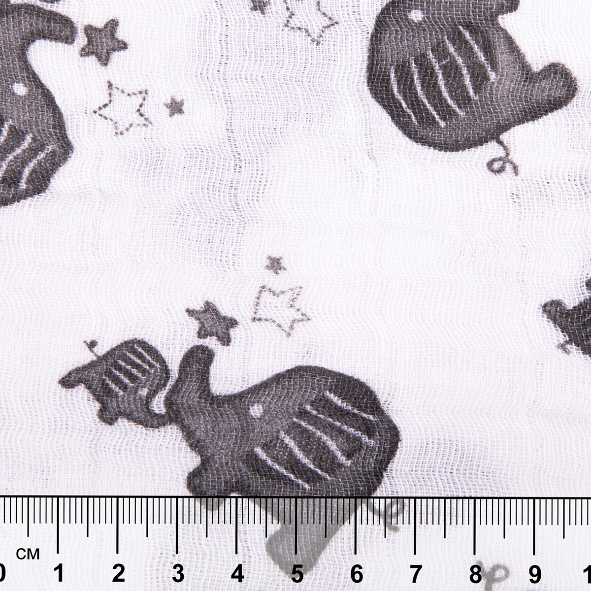Ткань PEPPY Ткань муслиновая EMBRACE 100% хлопок 100 х 125 см Shannon Fabrics elephants silver Фото 5.