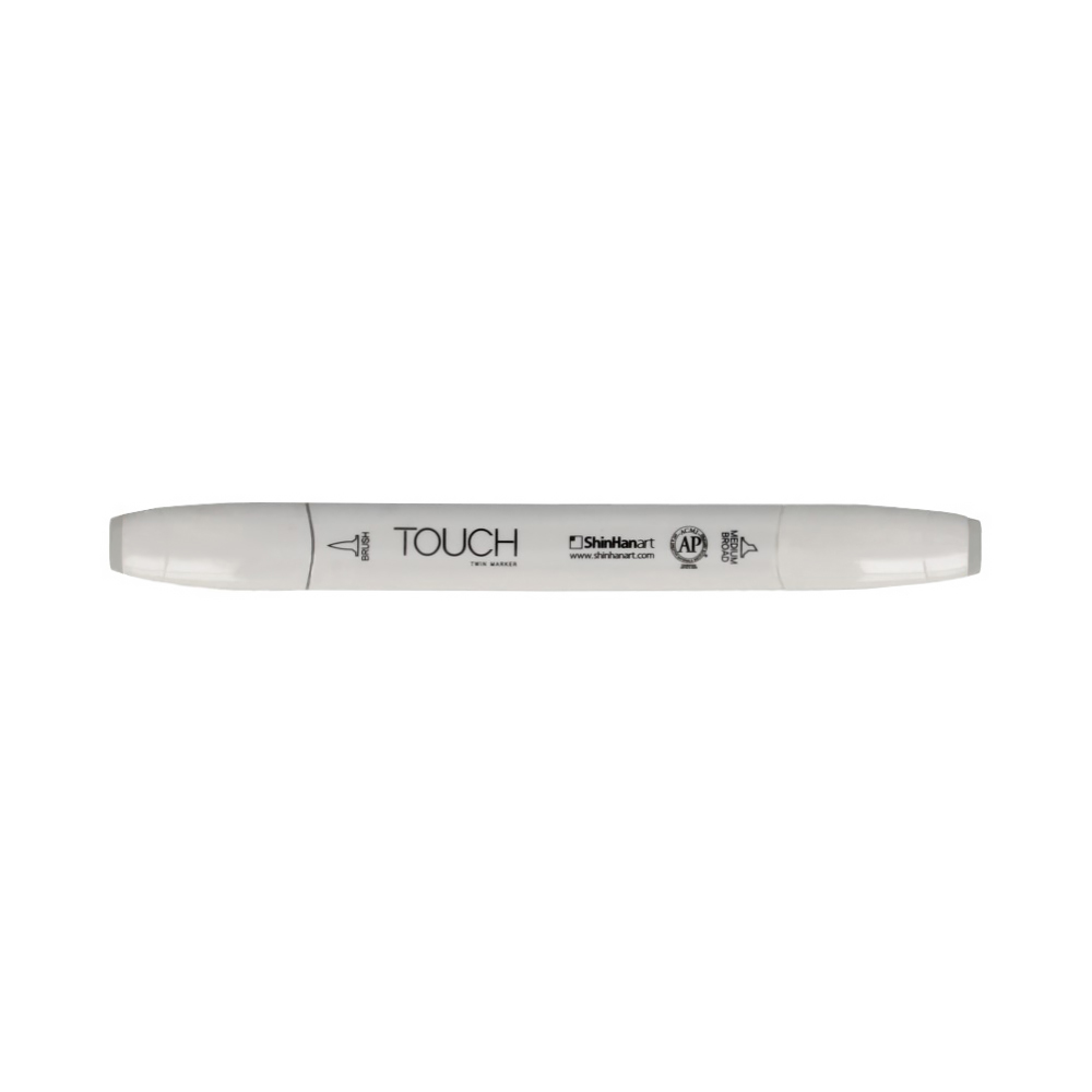 TOUCH TWIN BRUSH Маркер 1-8 мм кисть/перо скошенное 1212005 холодный серый CG0.5 Фото 1.