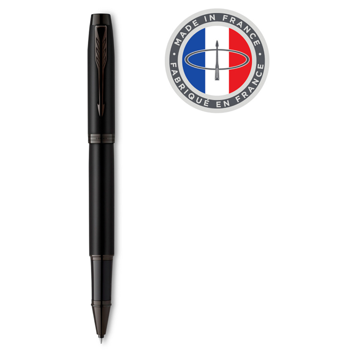 PARKER Ручка роллер IM Achromatic Matt Black 0.8 мм 1829024 в подарочной коробке цвет чернил: черный Фото 2.