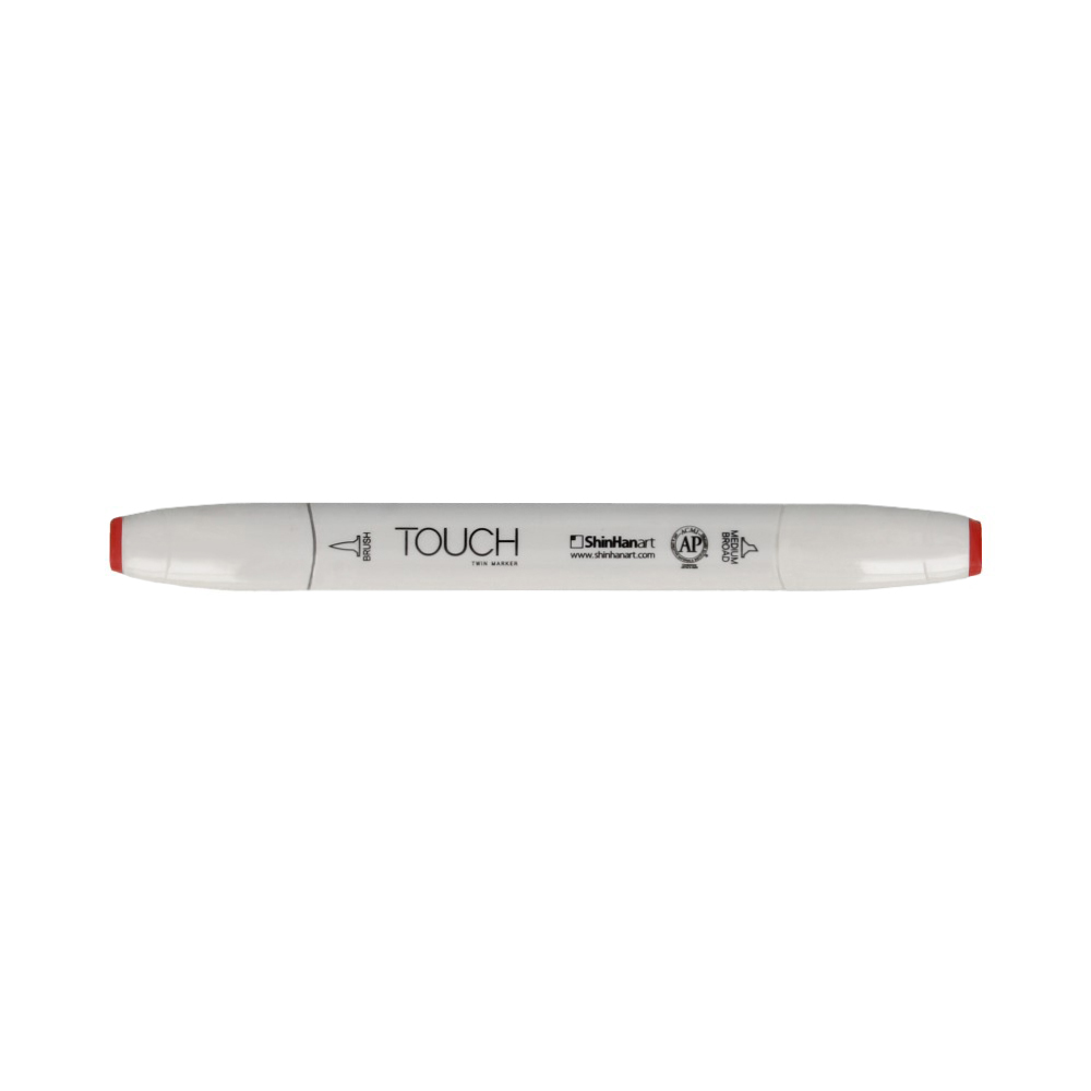 TOUCH TWIN BRUSH Маркер 1-8 мм кисть/перо скошенное 1210014 красный киноварь R14 Фото 1.