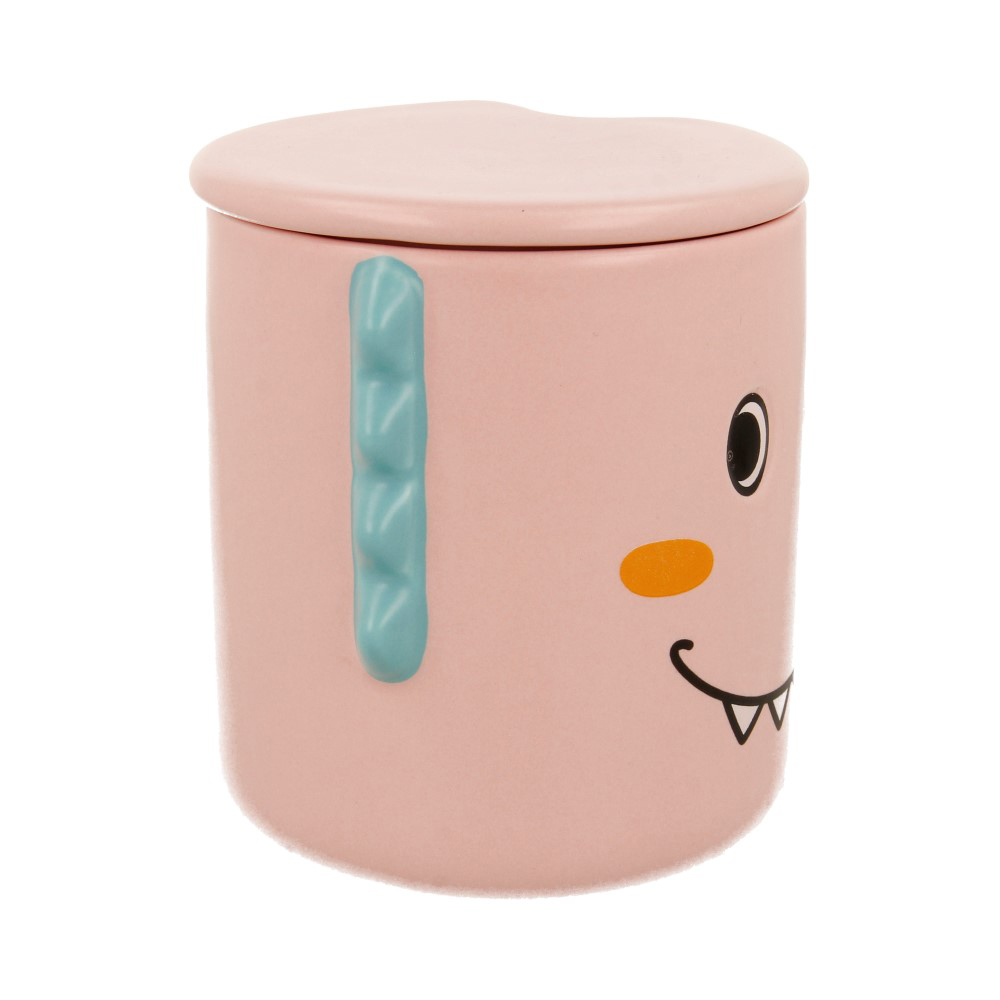 Кружка Dino smile 350 мл 12 х 9 х 12 см розовая bt1392-03 Фото 2.