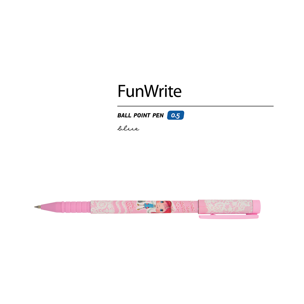 Bruno Visconti ручка шариковая FunWrite 0.5 мм 20-0212/41 Девочка цвет чернил: синий Фото 2.