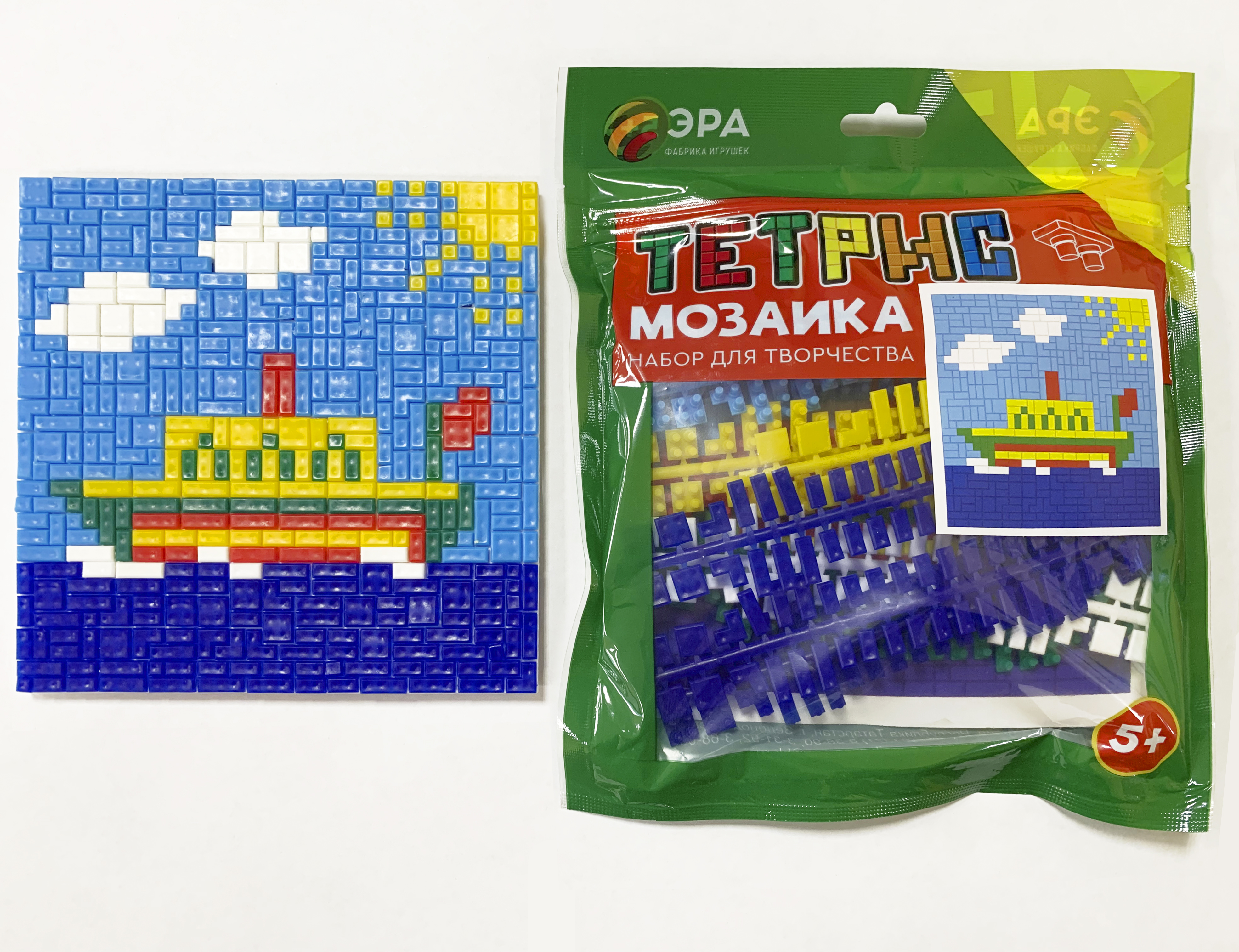 Фабрика игрушек Эра Тетрис мозаика тип 6 Пароход С-437-57238307 Фото 1.
