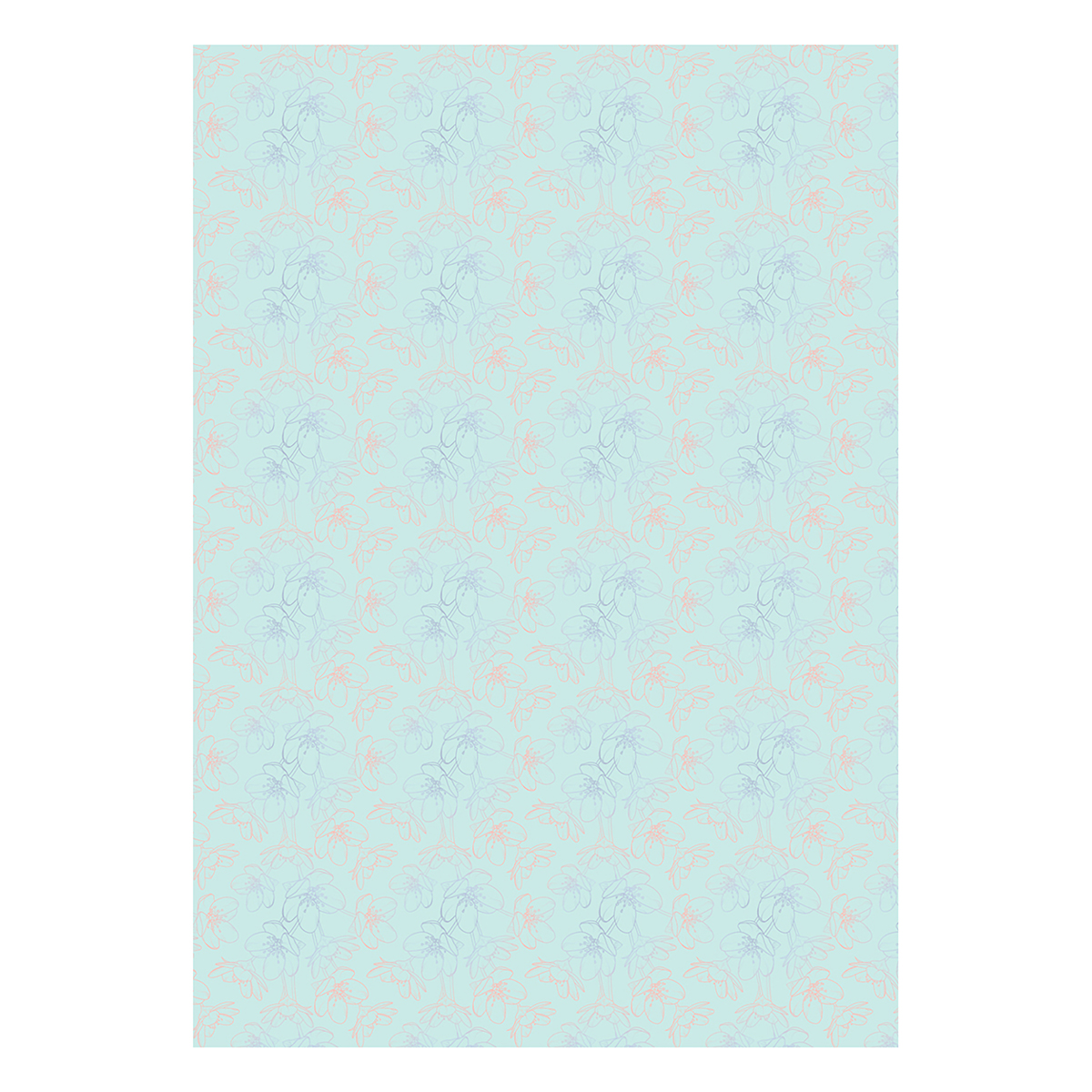 MESHU Бумага упаковочная глянцевая Grace twigs 70 х 100 см ассорти MS_62830 Фото 5.
