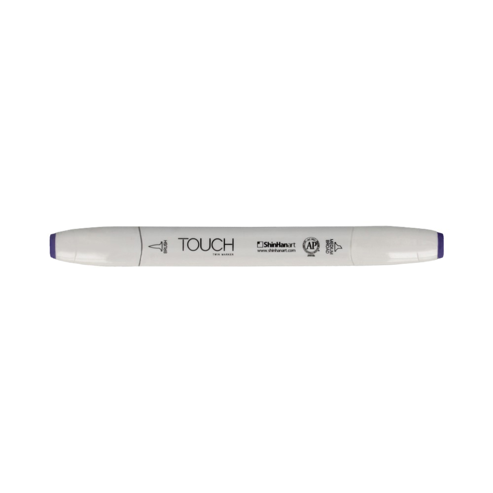 TOUCH TWIN BRUSH Маркер 1-8 мм кисть/перо скошенное 1210274 темно-сиреневый PB274 Фото 1.