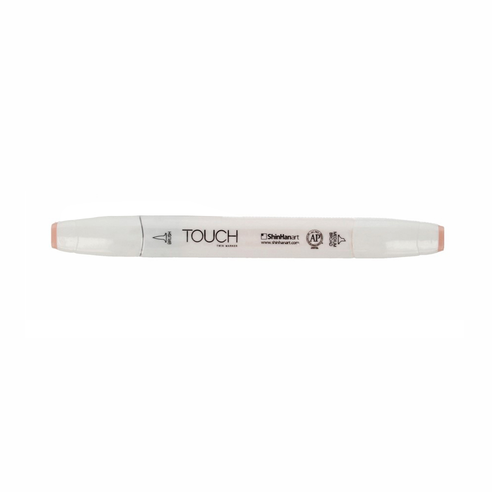 TOUCH TWIN BRUSH Маркер 1-8 мм кисть/перо скошенное 1210136 румяный розовый R136 Фото 1.
