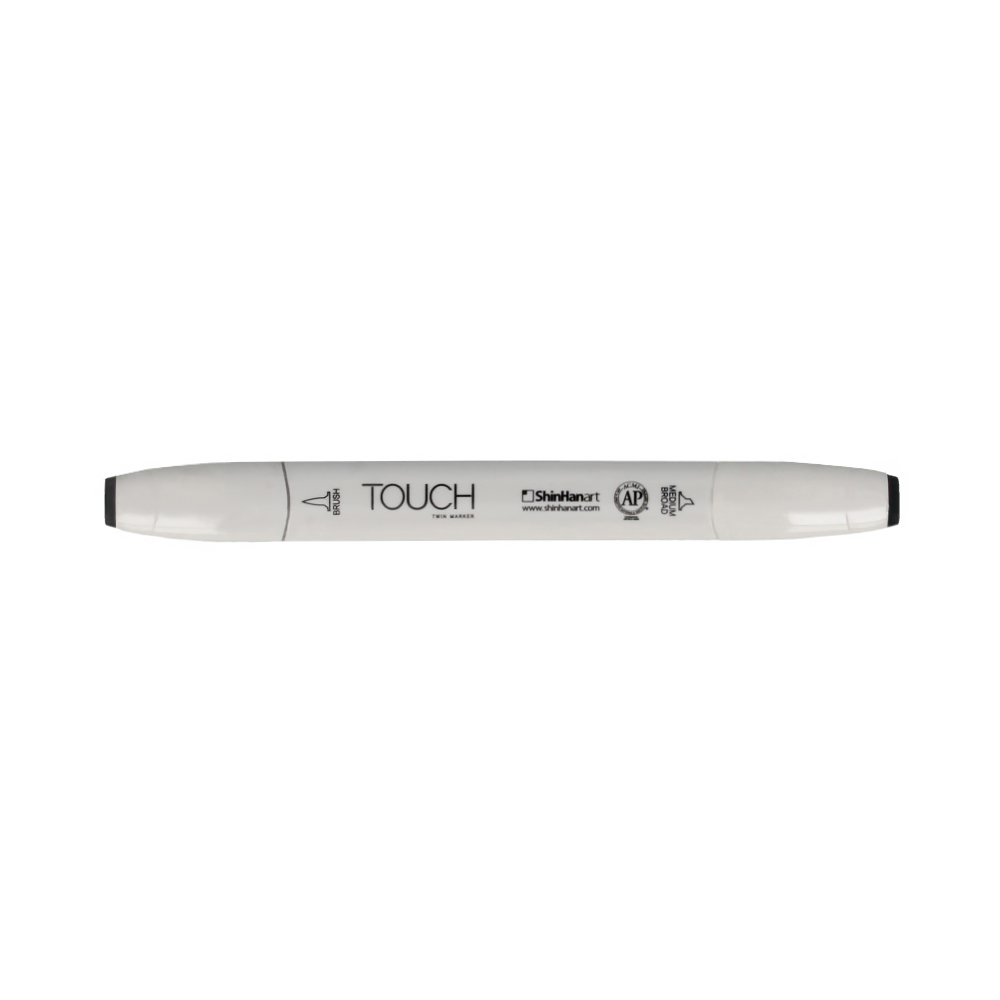 TOUCH TWIN BRUSH Маркер 1-8 мм кисть/перо скошенное 1214090 серо-синий BG9 Фото 1.