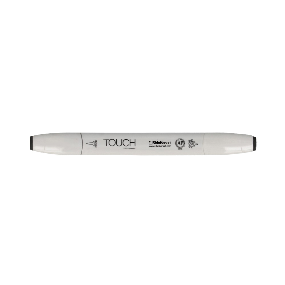 TOUCH TWIN BRUSH Маркер 1-8 мм кисть/перо скошенное 1213090 серо-зеленый GG9 Фото 1.