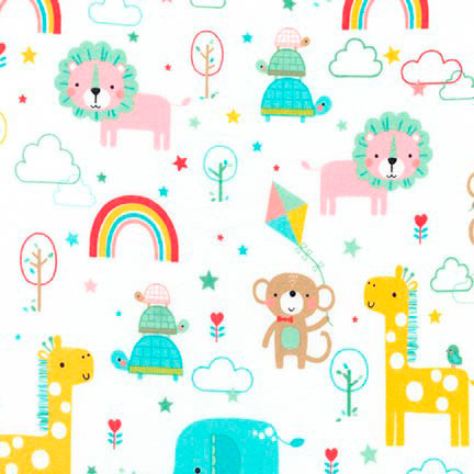 Ткань для пэчворка PEPPY WELCOME BABY FLANNEL 100 x 110 см 146 г/кв.м ± 5 100% хлопок Фото 1.