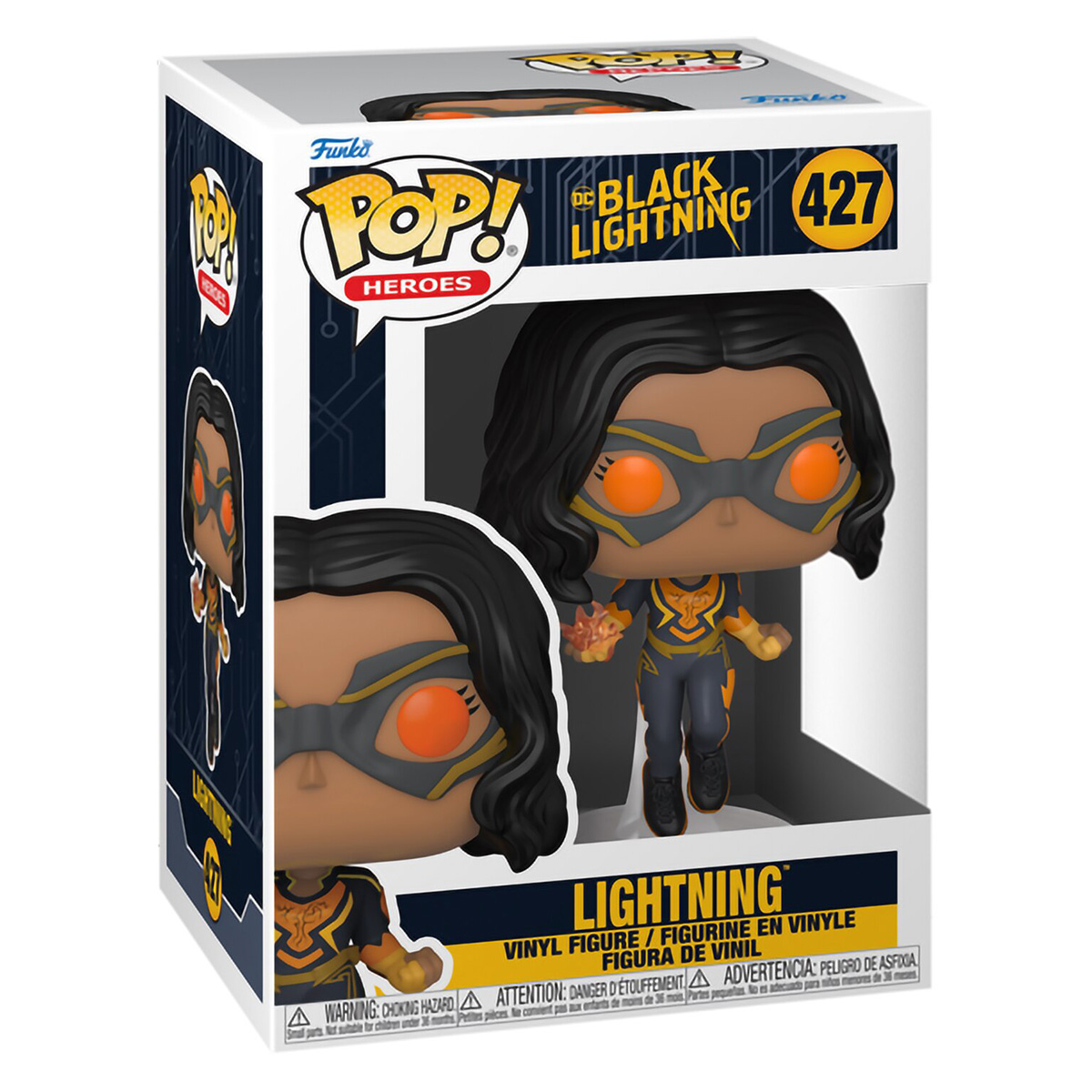 Funko Фигурка POP! Heroes:Black Lightning- Lightning 11.5 х 8.8 х 15.9 см 57590 Фото 1.