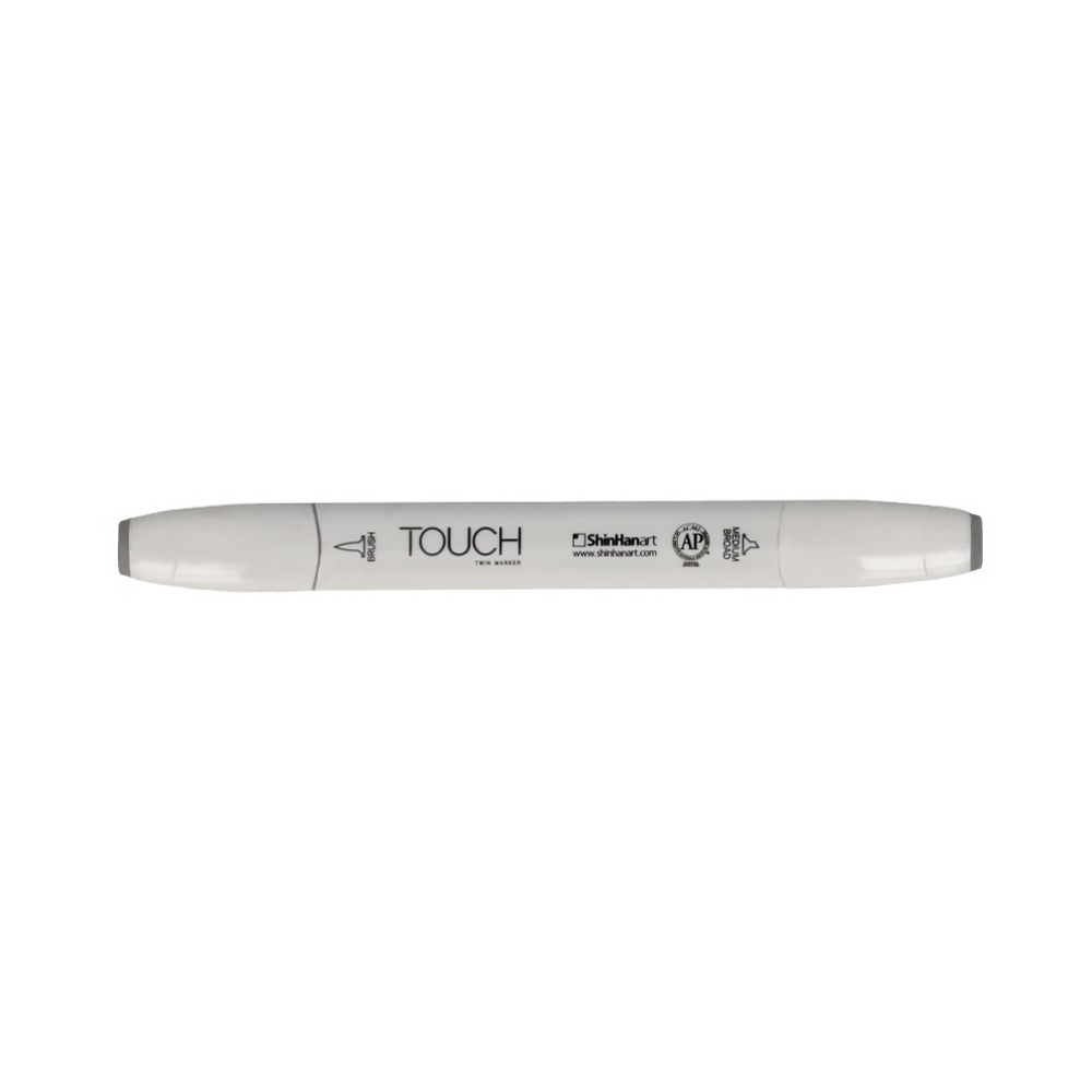 TOUCH TWIN BRUSH Маркер 1-8 мм кисть/перо скошенное 1212030 холодный серый CG3 Фото 1.