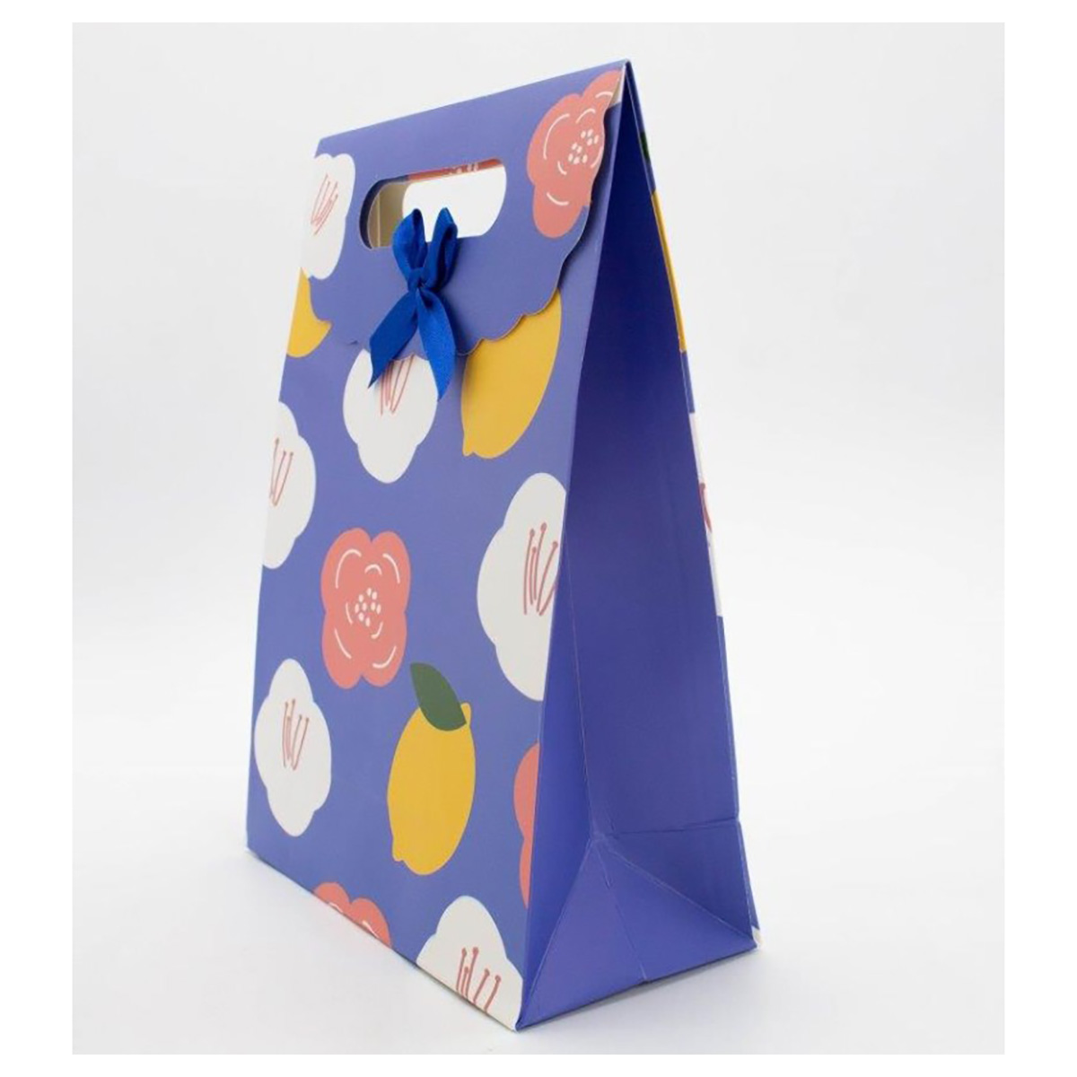 ILIKEGIFT Пакет подарочный 18 х 24 х 15 см Big flowers, blue 94P-1467-M-3-01 Фото 2.