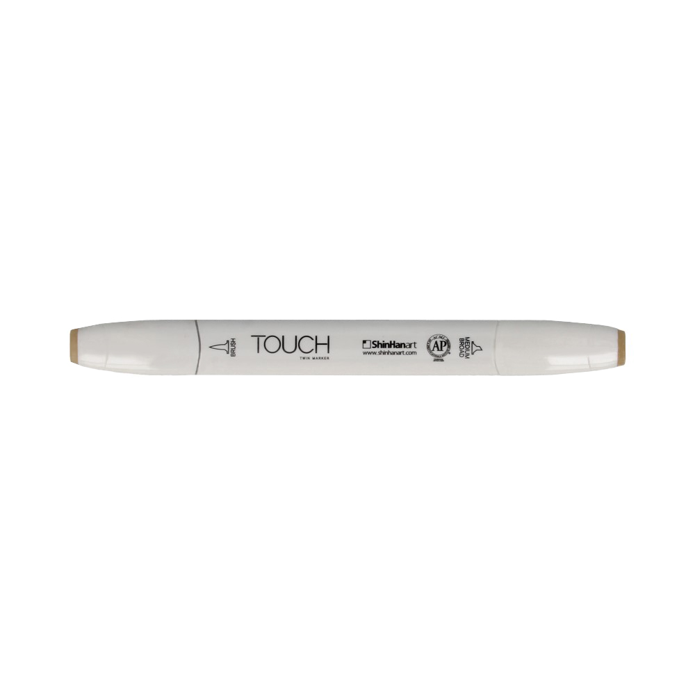TOUCH TWIN BRUSH Маркер 1-8 мм кисть/перо скошенное 1210223 желтая солома Y223 Фото 1.