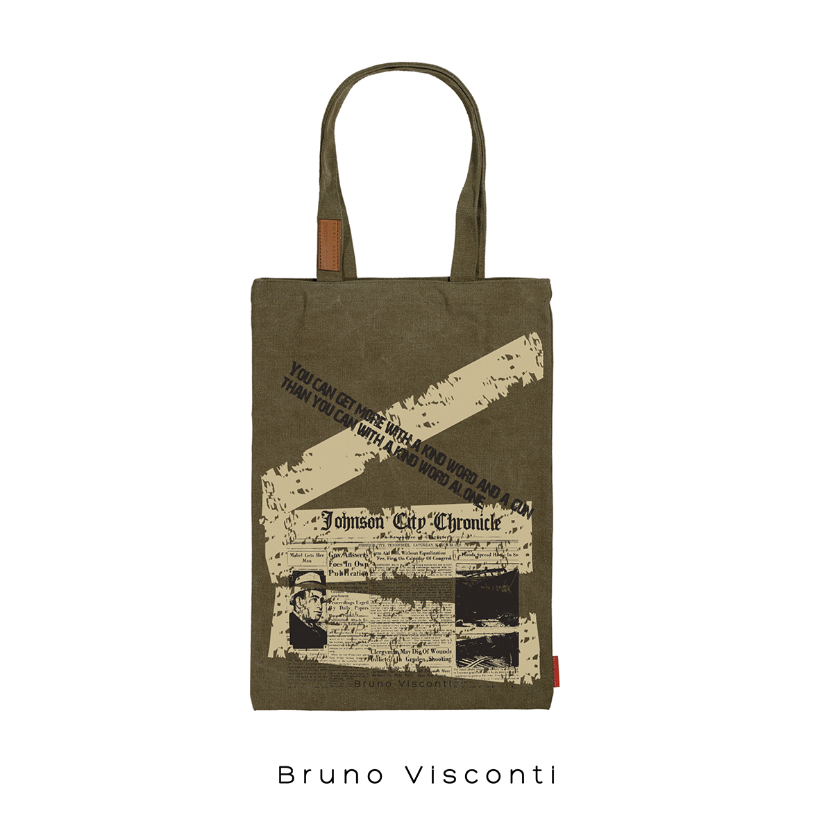 Bruno Visconti Сумка-шоппер с карманом 47 х 35 см ГАЗЕТНЫЕ ХРОНИКИ 16-002-03/05 Фото 12.