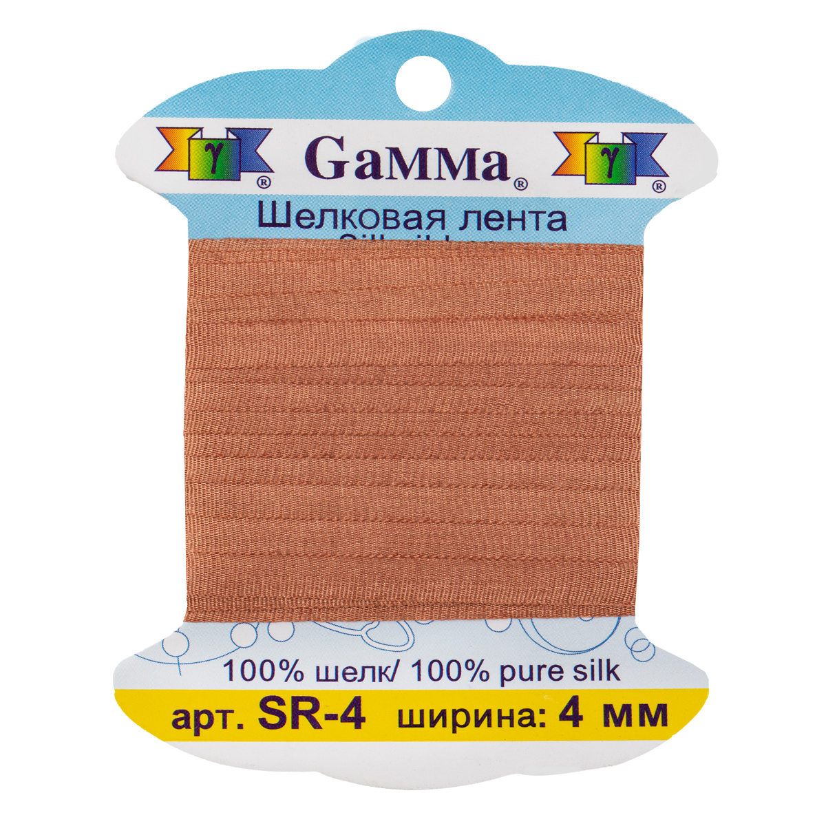 Gamma шелковая SR-4 0.2 - 4 мм 9.1 м №052 т. бежевый Фото 2.