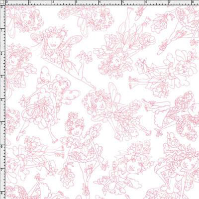 Ткань для пэчворка PEPPY FAIRY TOILE 50 x 55 см 149±5 г/кв.м 100% хлопок 691-680 PINK Фото 2.