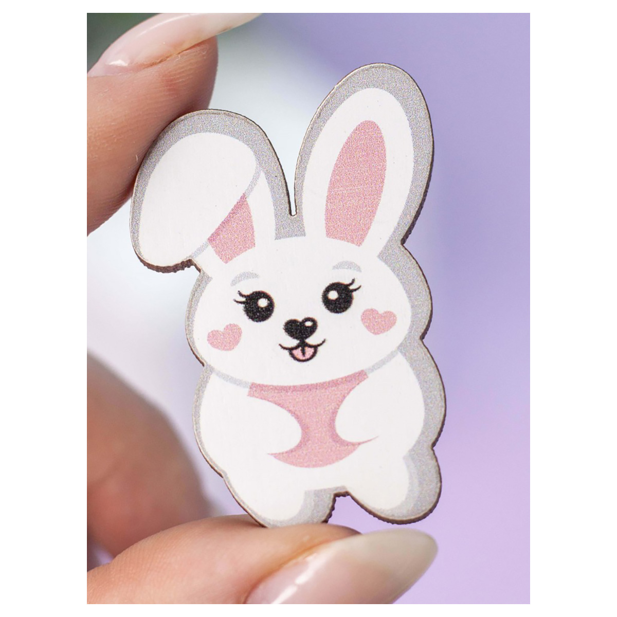 ILIKEGIFT Значок 10.6 х 6 х 0.5 см Bunny 15952 Фото 3.