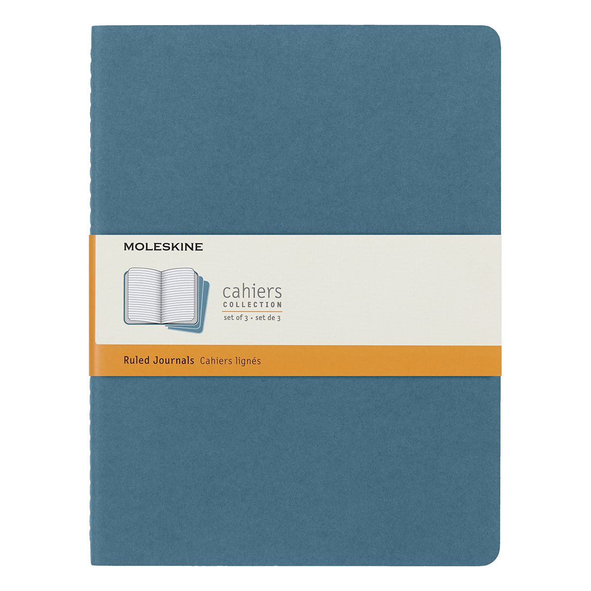 Moleskine Блокнот CAHIER JOURNAL Xlarge ( 190х250 мм) 60 л. линия голубой 1128194 Фото 1.