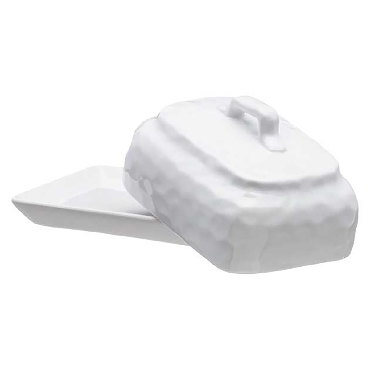 Посуда керамическая Lefard CRUMPLED 157-197 Масленка с крышкой 16 х 12.5 х 10 см . Фото 2.