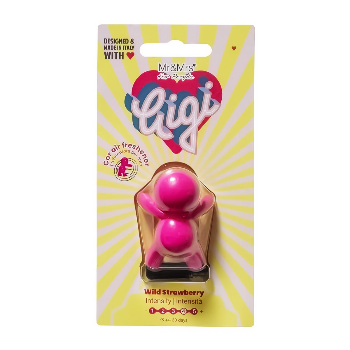MR&MRS Fragrance Ароматизатор для автомобиля JGIGI 15.5 х 8 см 25 г Лесная земляника JGIGI010SUV00 Фото 1.