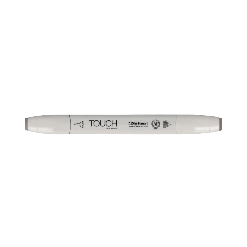 TOUCH TWIN BRUSH Маркер 1-8 мм кисть/перо скошенное 1211020 теплый серый WG2 Фото 1.