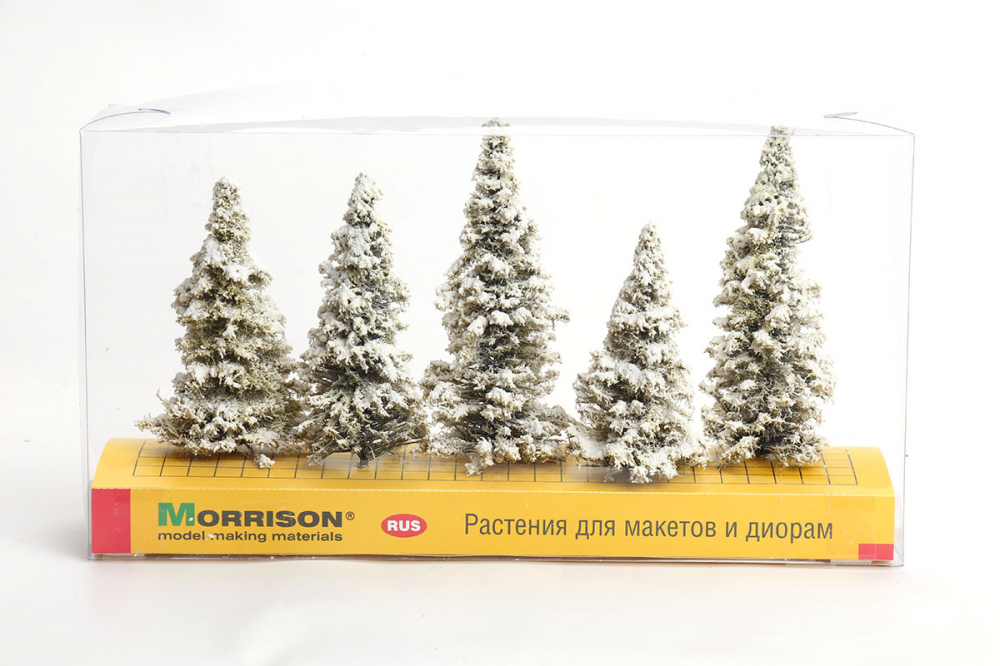 Morrison Набор моделей Зимняя ель 10-15 см 5 шт. 012-ez-001 , 1/43 , 1/50 , 1/100 , 1/150 , 1/72 , 1/35 , 1/87 Фото 1.