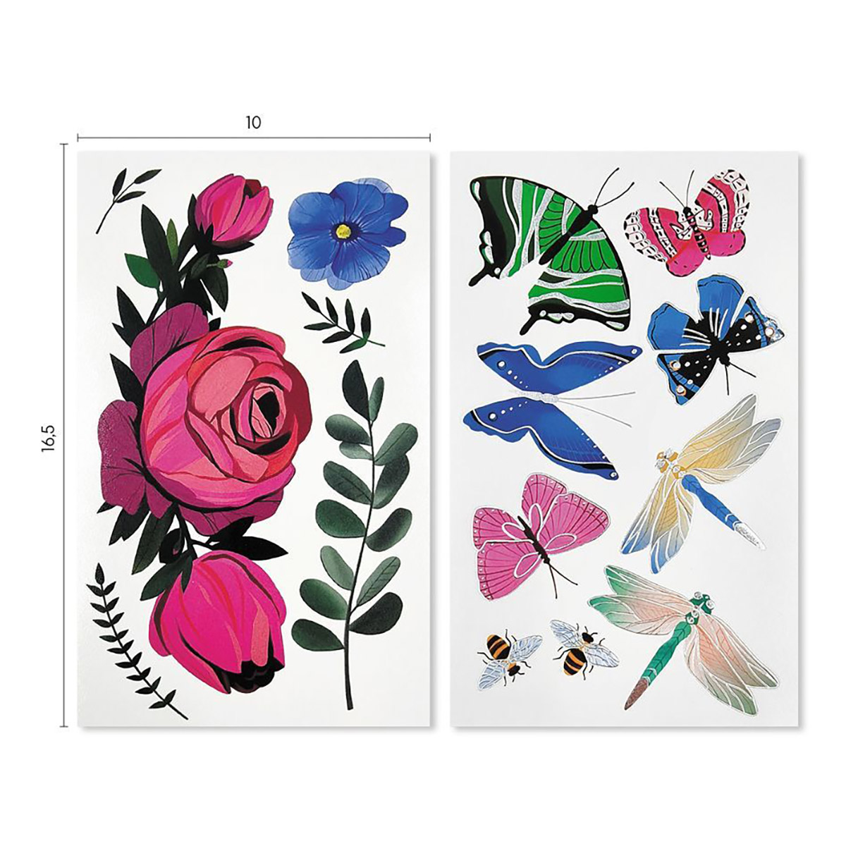 VB Тинейджерские татуировки - перeводилки «Flower Fantasy». Цветочная фантазия 00000384 Фото 3.