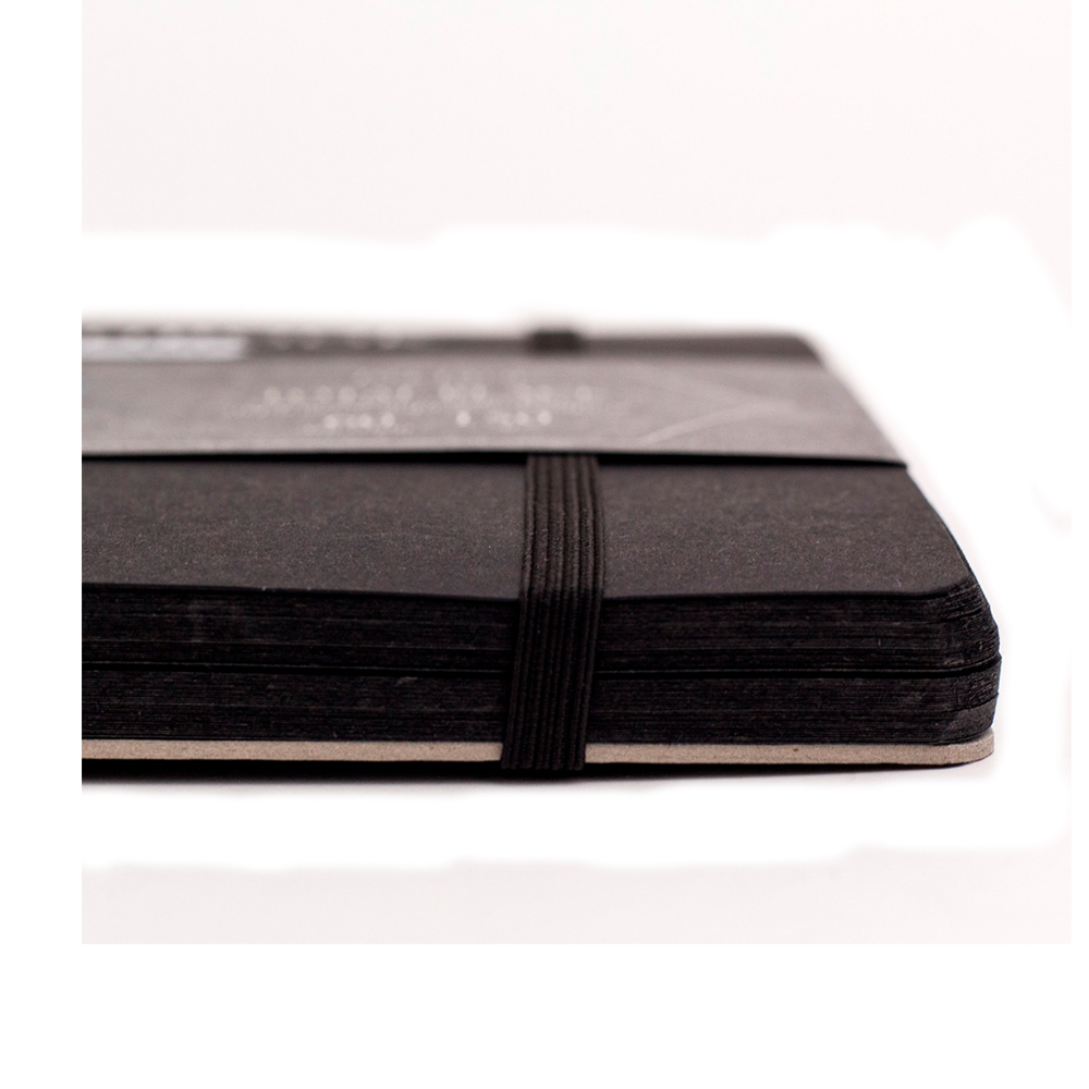 Малевичъ Блокнот для графики GrafArt Total Black 150 г/м2 19 х 19 см на спирали 60 л. черный 401218 Фото 4.