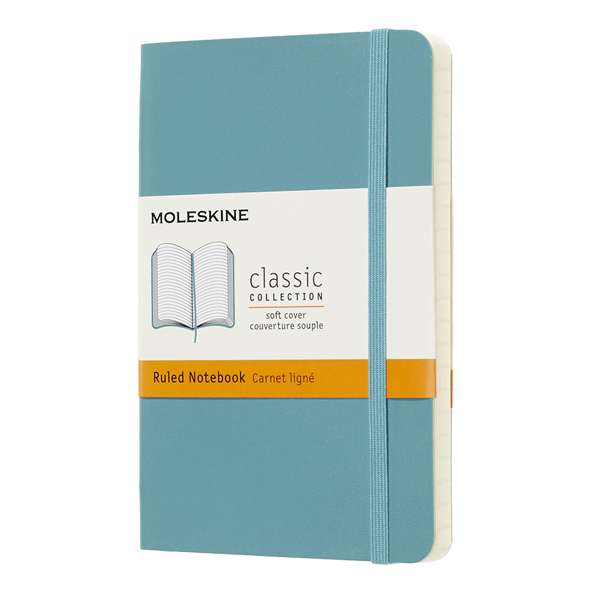 Moleskine Блокнот CLASSIC SOFT Pocket линейка ( 90 х 140 мм) 96 л. линия Зеленый Фото 2.