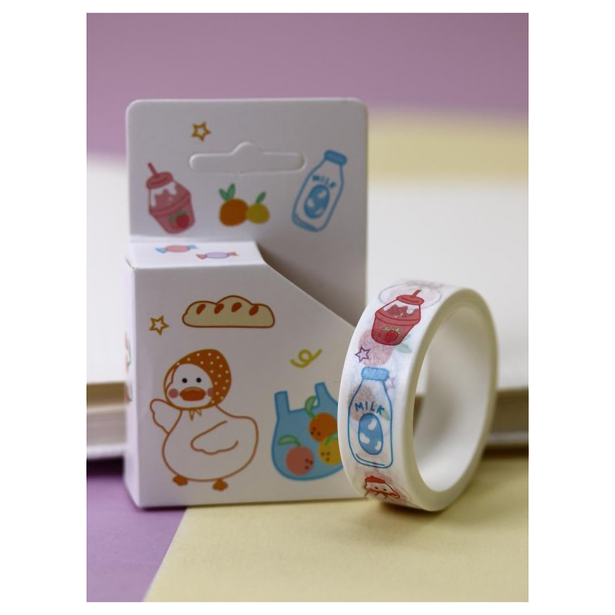 ILIKEGIFT Декоративный скотч 1 см х 5 м 1 шт. Duck packet 601-4-01-02 Фото 1.
