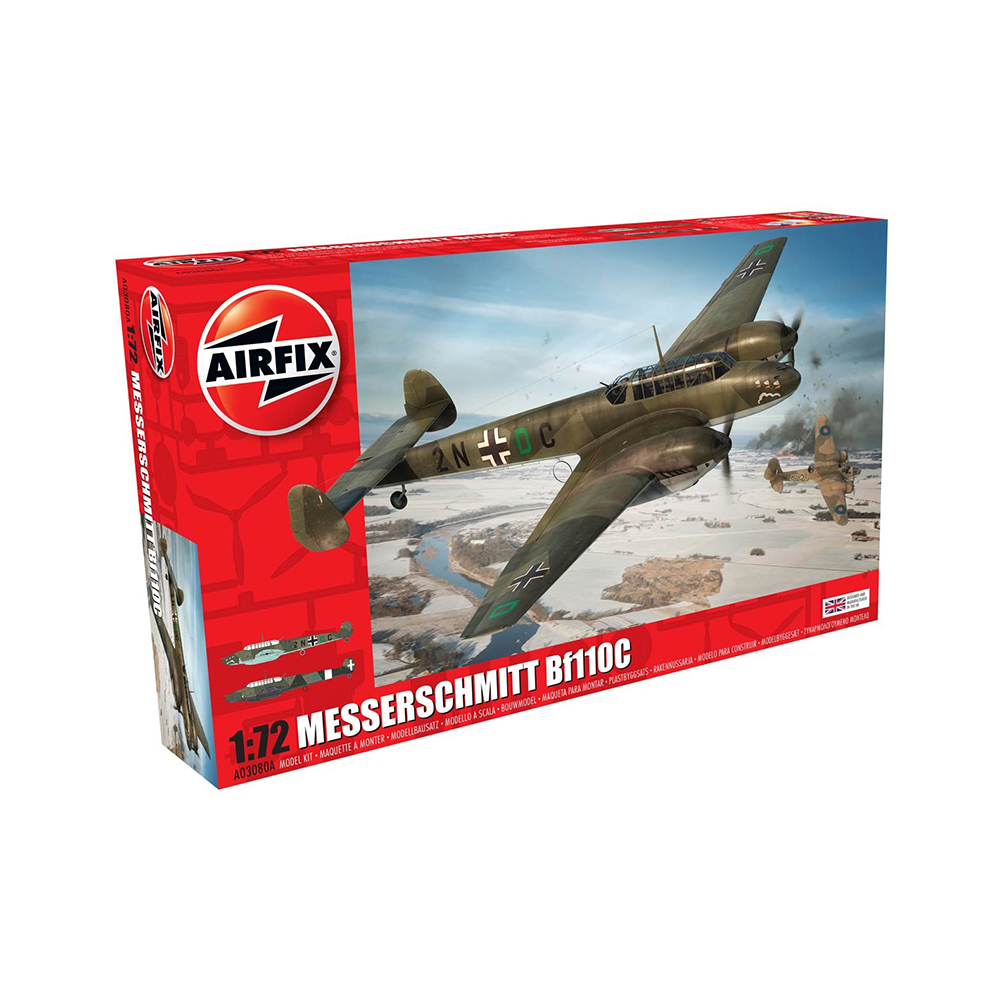 "AIRFIX" Модель сборная самолет 04 A03080A Messerschmitt Bf110C/D 1/72 - Интернет-магазин товаров для рукоделия и творчества "Ле