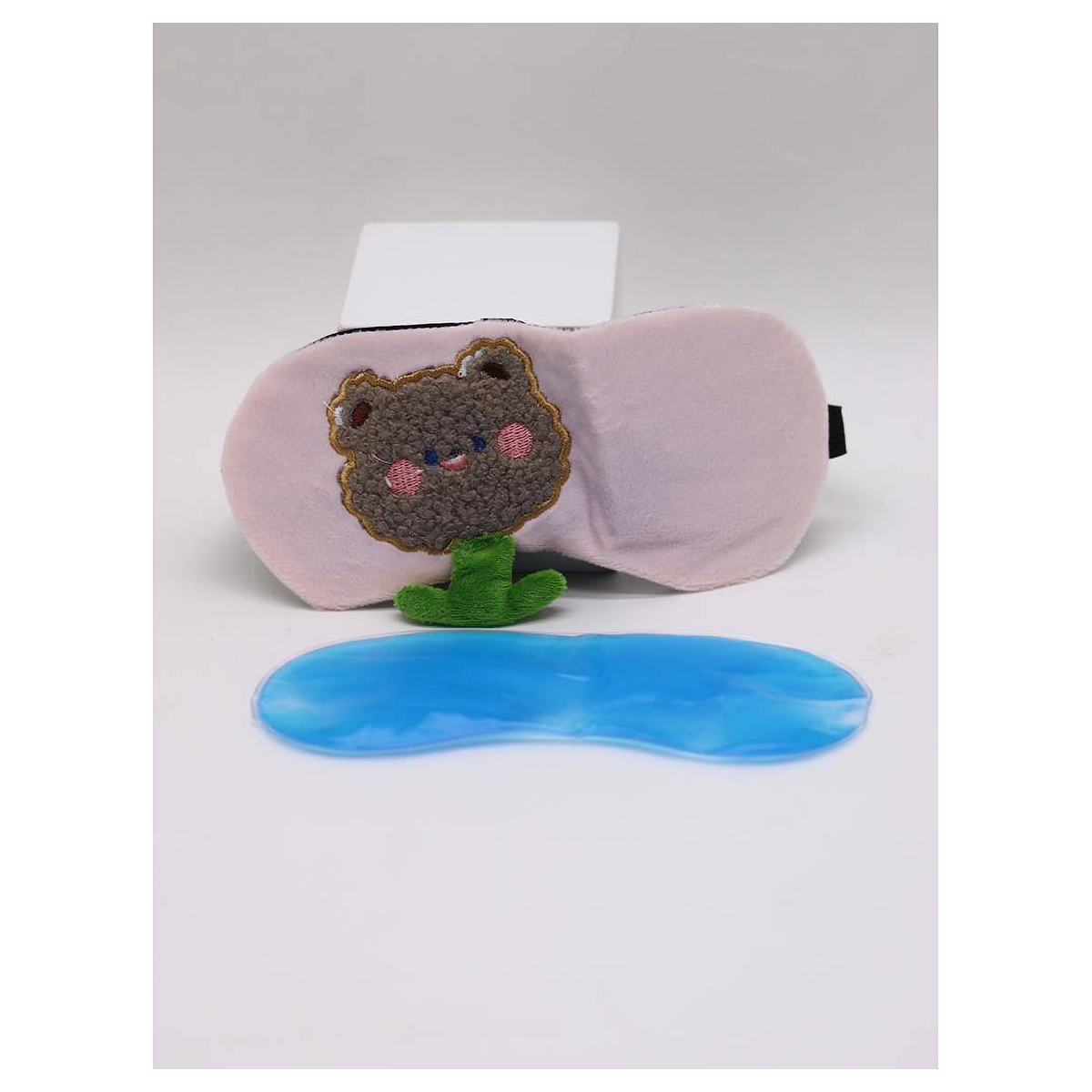 ILIKEGIFT Маска для сна гелевая 129-P062-1 Furry friends, bear Фото 4.