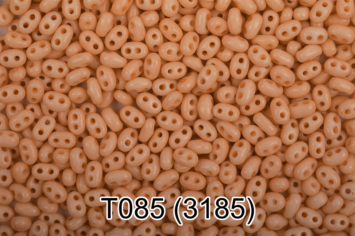 Бисер Чехия GAMMA TWIN 3 321-96001 2.5 x 5 мм 50 г 1-й сорт T085 т.оранжевый ( 3185 ) Фото 1.