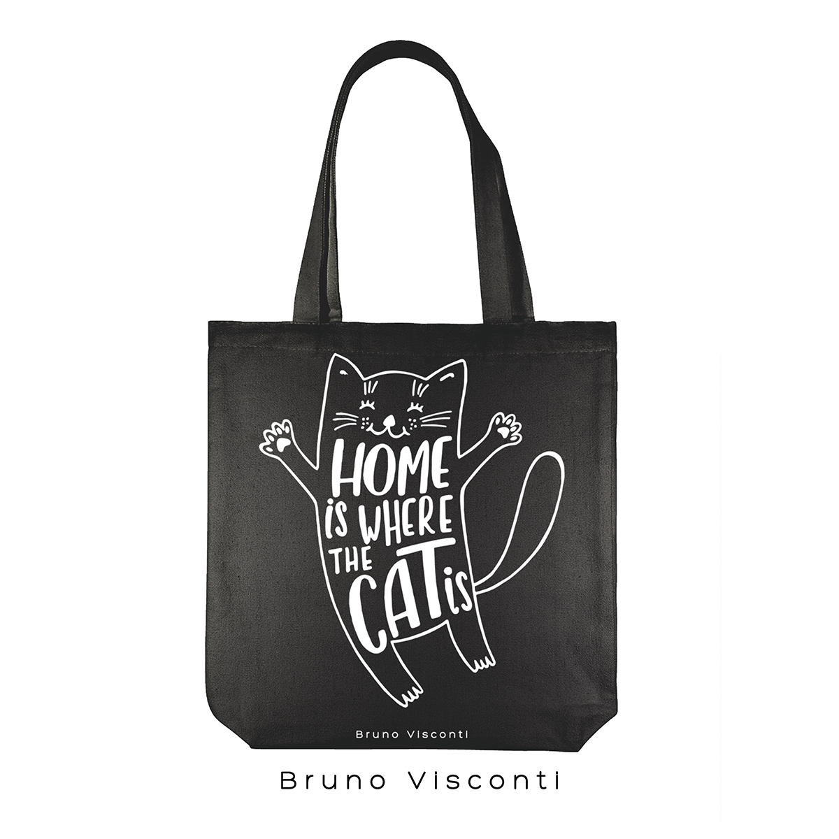 Bruno Visconti Сумка-шоппер BLACK 36 х 34 см СЧАСТЛИВЫЙ КОТ 16-004-02/02 Фото 7.
