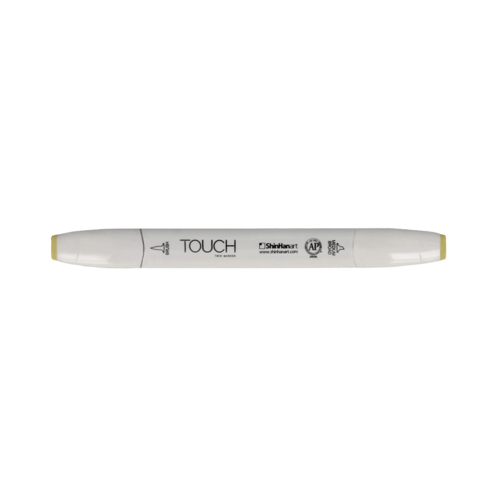 TOUCH TWIN BRUSH Маркер 1-8 мм кисть/перо скошенное 1210164 зеленый анис Y164 Фото 1.