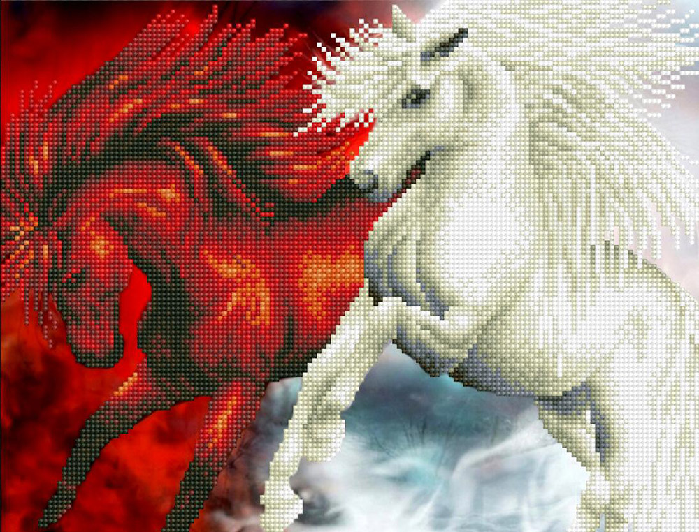 Кристальная (алмазная) мозаика ФРЕЯ ALV-45 Энергия стихий 42 х 32 см Фото 1.