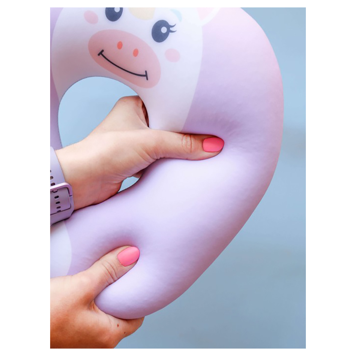 Подголовник антистресс Hugme toys 29 х 28 х 9 см Единорог HMT-015 Фото 3.