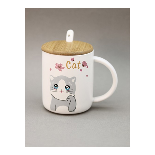 Посуда керамическая TALKEYOU GIFT CO LTD Кружка керамическая в ассорт. 13 х 15 х 10 см lovely kitten, (450 ml) YX-553-01 Фото 1.