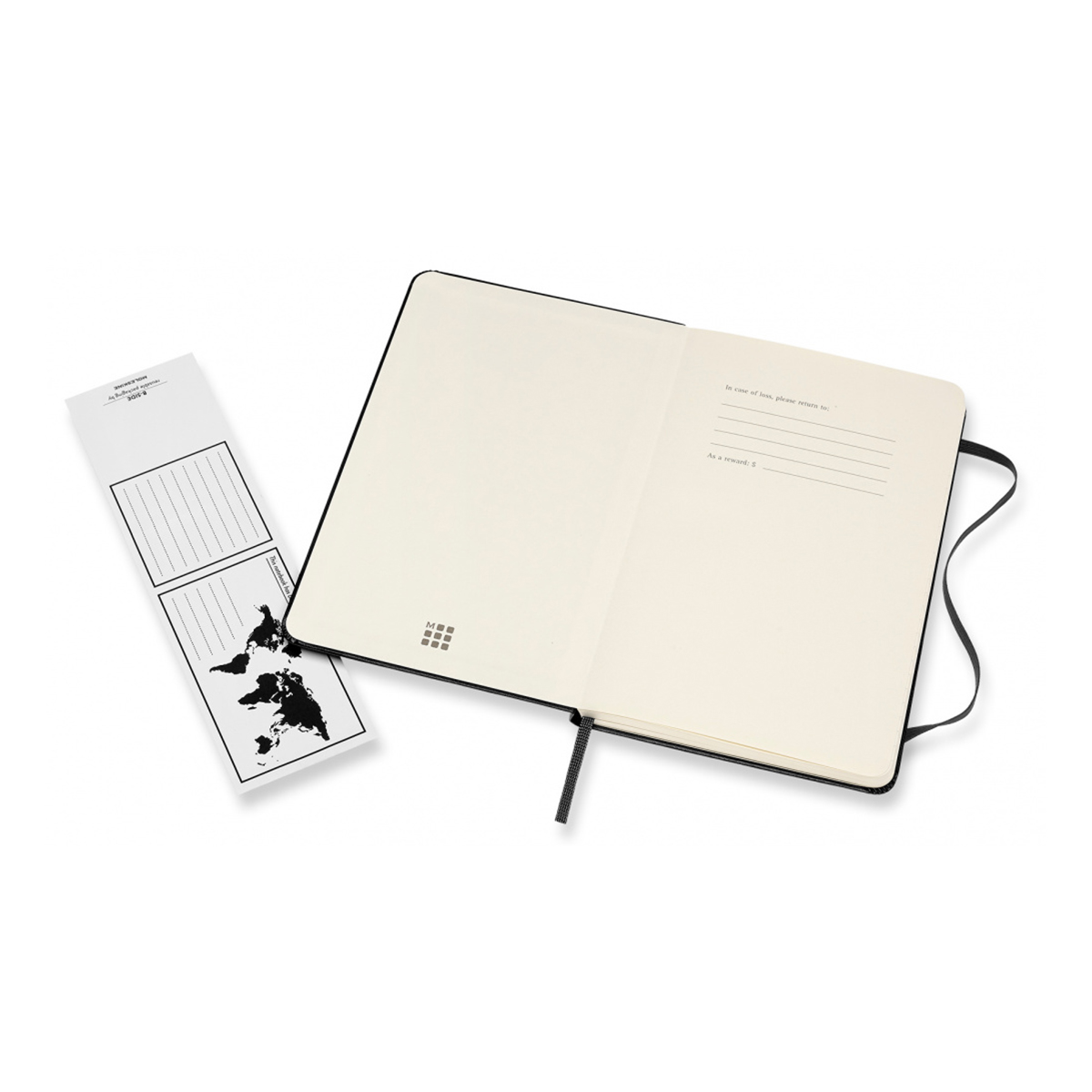 Moleskine Блокнот CLASSIC Medium ( 115x180 мм) 104 л. линия черный 1127639 Фото 3.