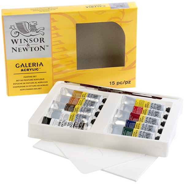 Winsor&Newton Galeria набор акриловых красок с аксессуарами в картонной коробке WN2190518 Фото 1.