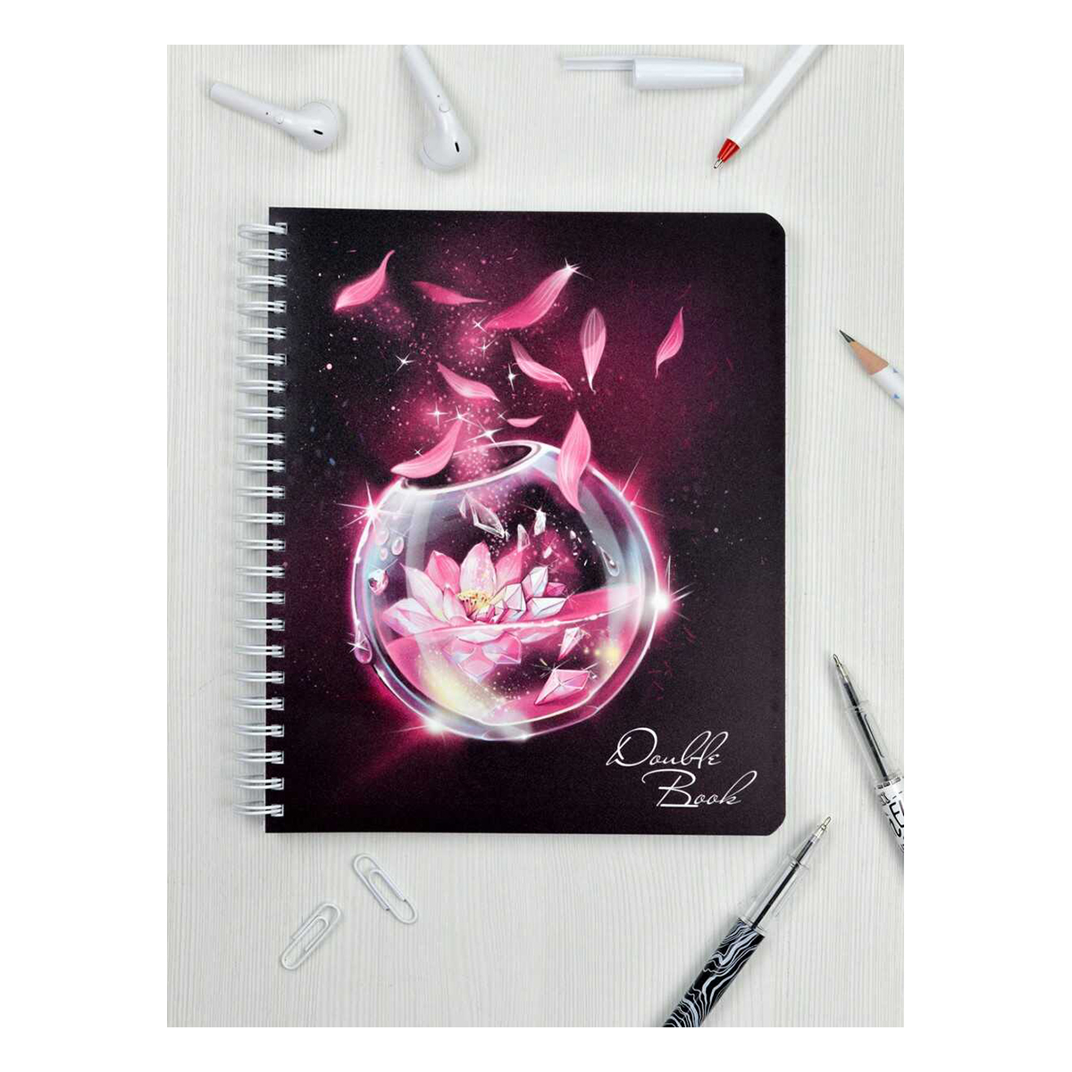 Феникс + 57908 Тетрадь Double book двойная с 4-мя обложками A5 100 л. на спирали 60 г/кв.м клетка/линия 61535 Волшебный эликсир Фото 9.