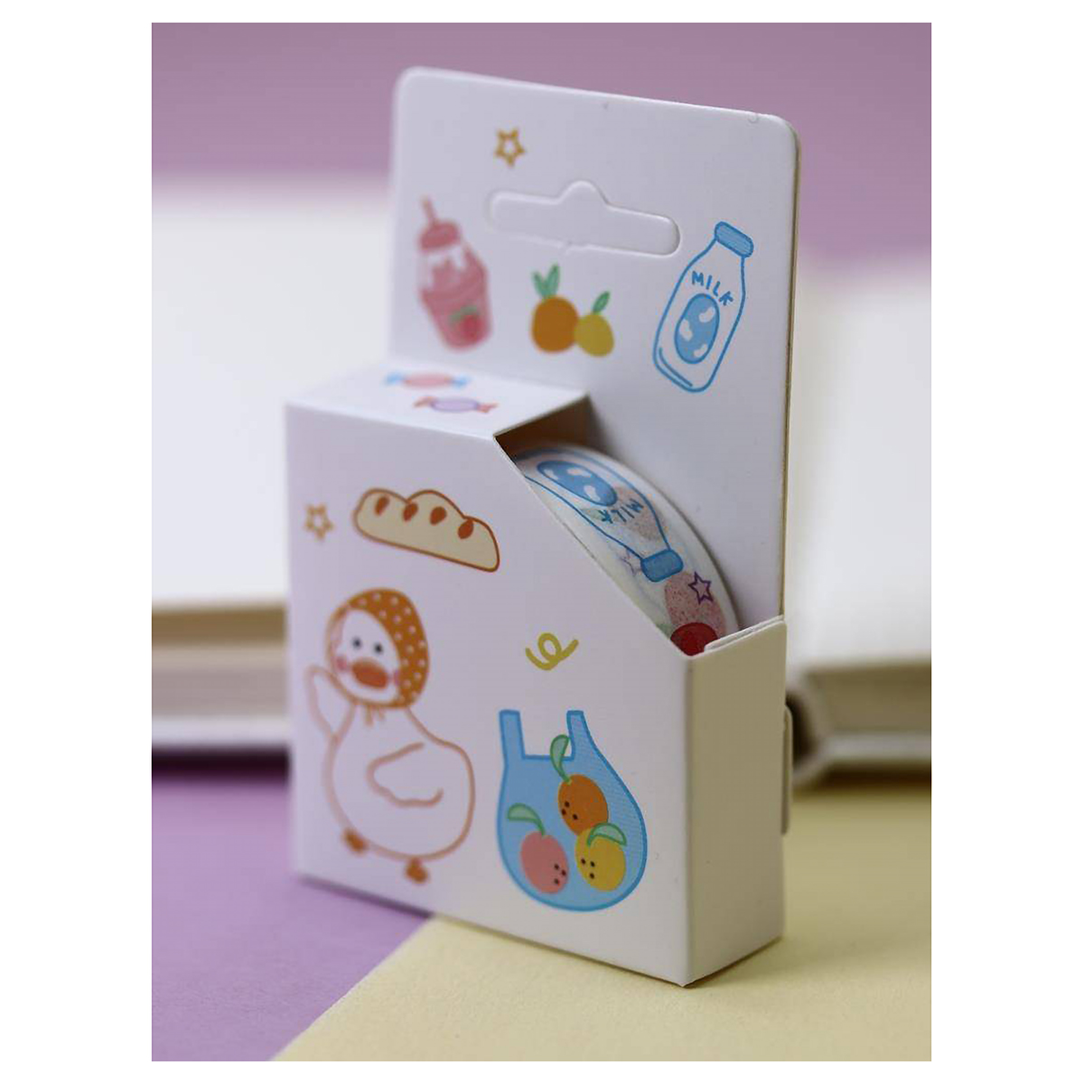 ILIKEGIFT Декоративный скотч 1 см х 5 м 1 шт. Duck packet 601-4-01-02 Фото 2.