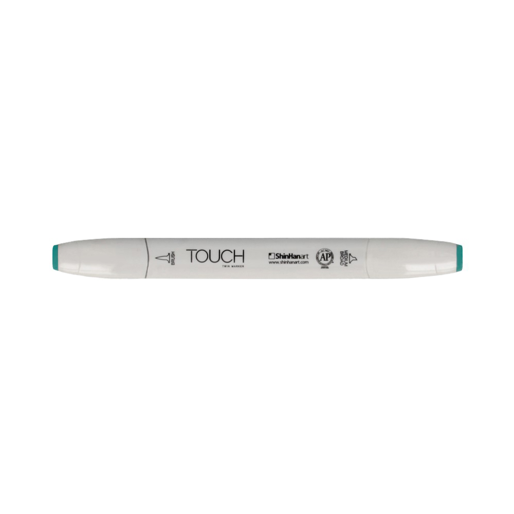 TOUCH TWIN BRUSH Маркер 1-8 мм кисть/перо скошенное 1210058 светло- зеленая мята G58 Фото 1.