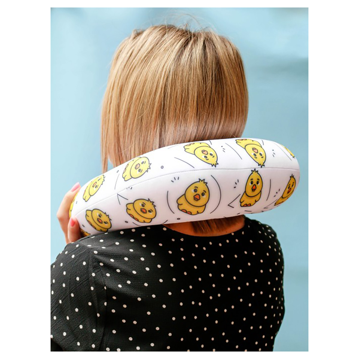 Подголовник антистресс Hugme toys 29 х 28 х 9 см Цыплята HMT-032 Фото 3.