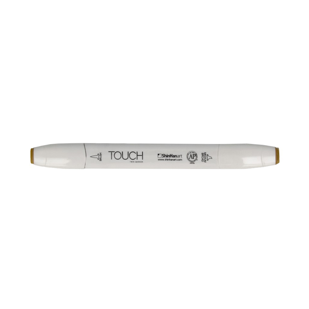 TOUCH TWIN BRUSH Маркер 1-8 мм кисть/перо скошенное 1210041 оливковый Y41 Фото 1.
