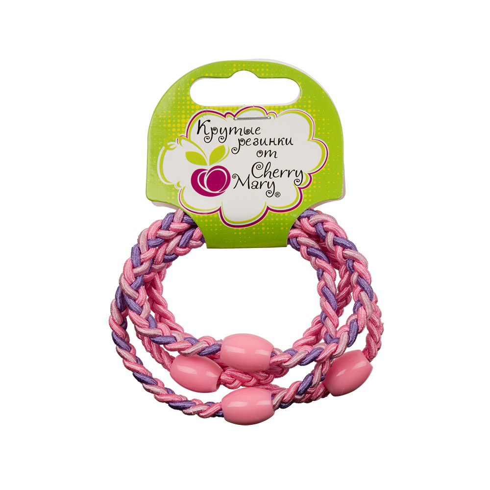 CHERRY MARY R6012 Набор резинок для волос 4 шт. №01 ассорти Фото 1.