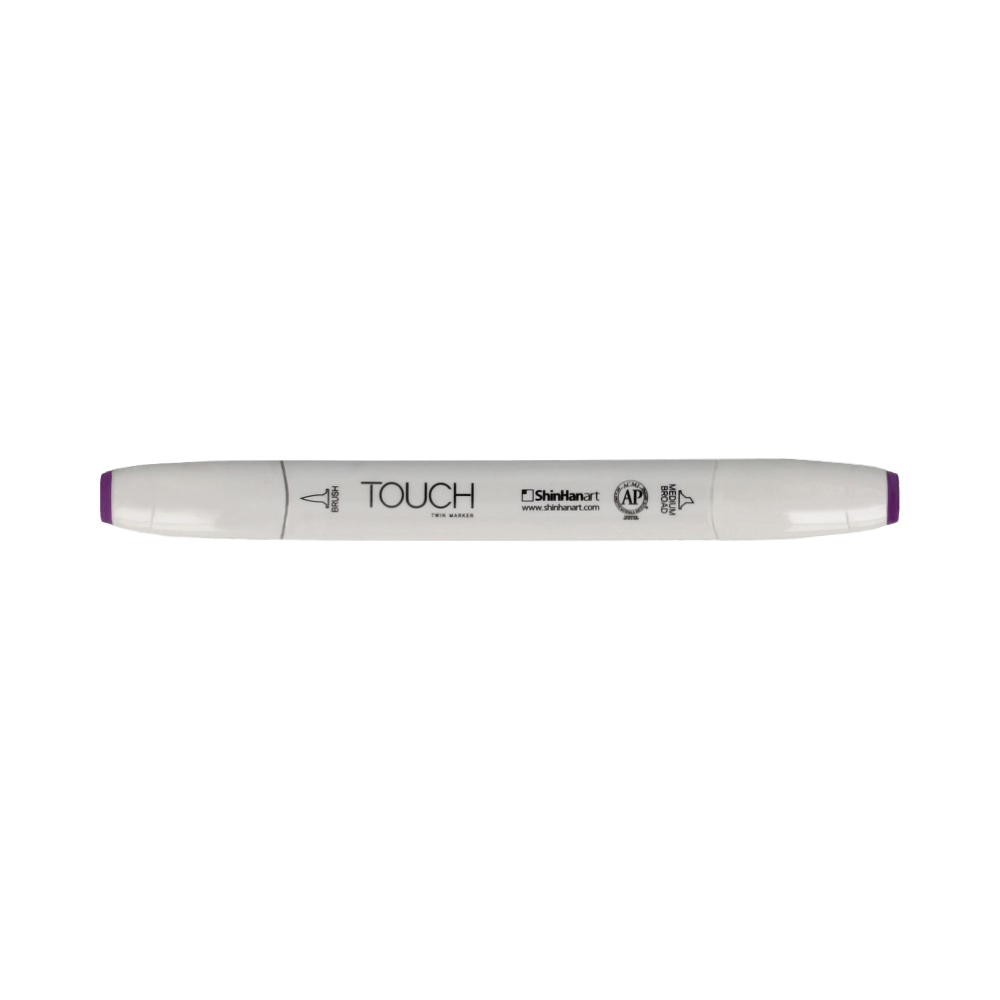 TOUCH TWIN BRUSH Маркер 1-8 мм кисть/перо скошенное 1210082 светлый фиолетовый P82 Фото 1.