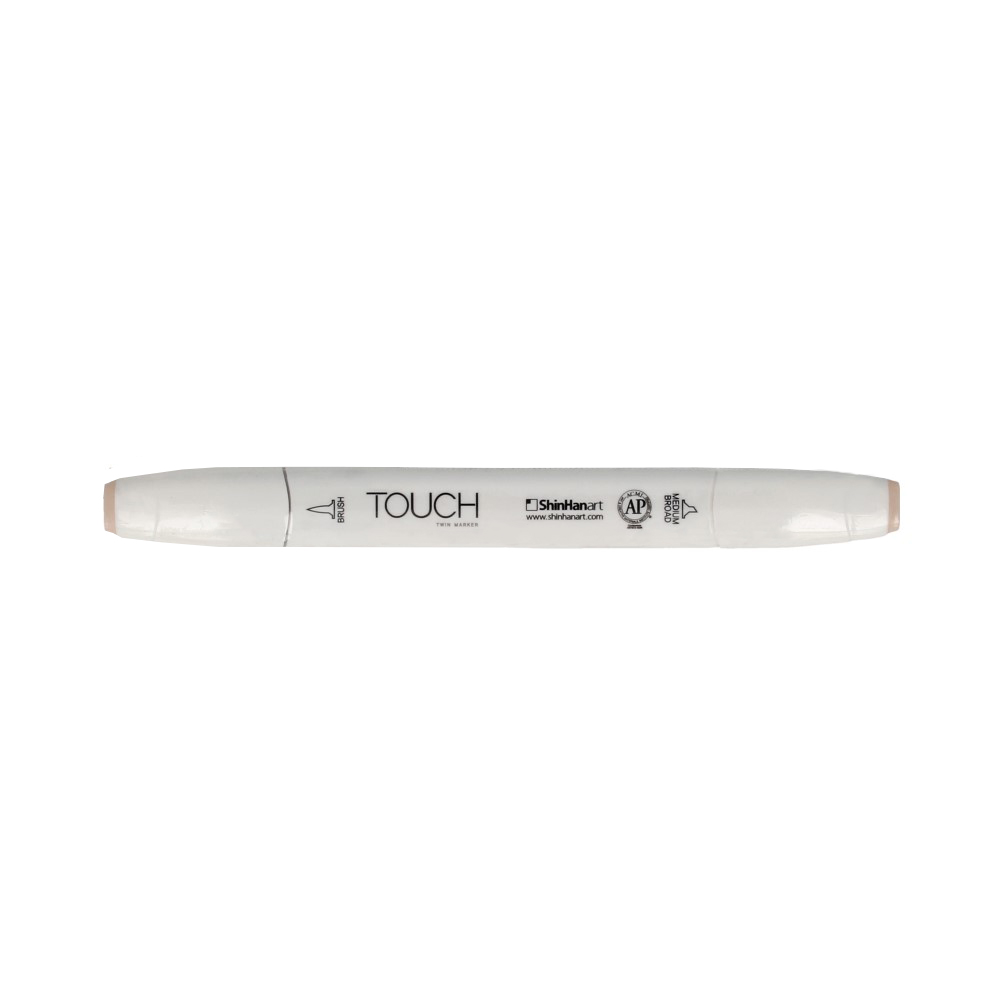TOUCH TWIN BRUSH Маркер 1-8 мм кисть/перо скошенное 1210027 розовая пудра YR27 Фото 1.