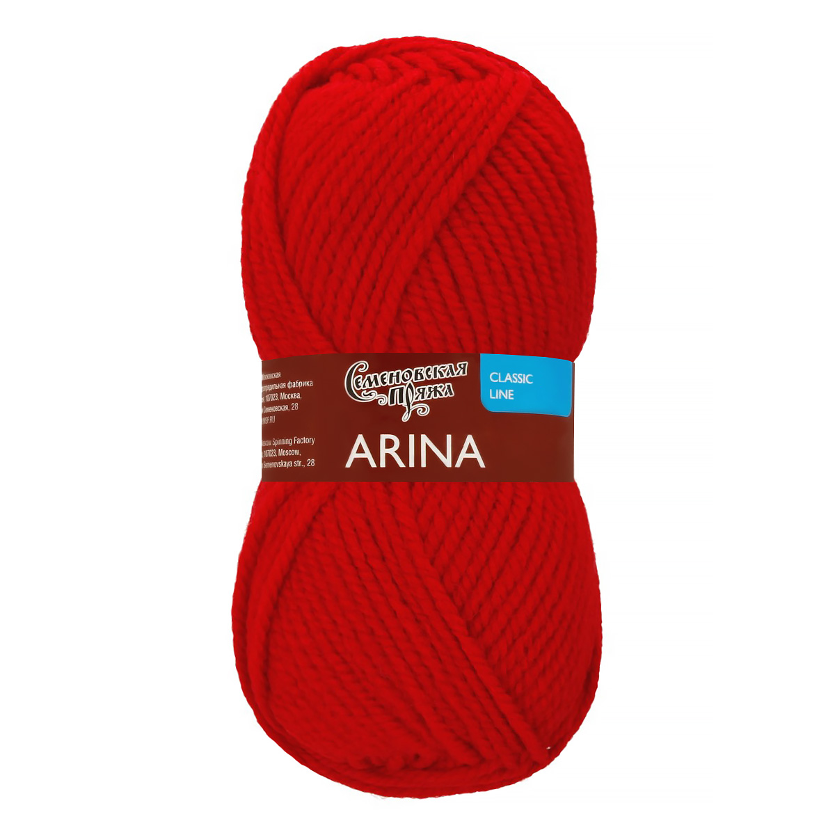 Пряжа Семеновская МШФ Arina (Арина) 50% шерсть, 50% акрил 100 г 123 м 10968 ; гвозд Фото 1.
